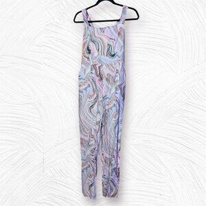 Anthropologie Hutch • Marbleized Overalls • Jumpsuit • Purple and Blue •…